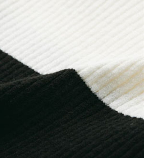 RANAN（ラナン）の「＜ムースタッチ＞洗える！バイカラータートルリブニット（ニット・セーター）」｜詳細画像