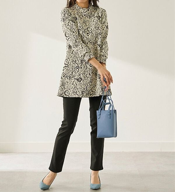 BELLUNA（ベルーナ）の「華やかふくれジャカードチュニック（チュニック）」｜詳細画像