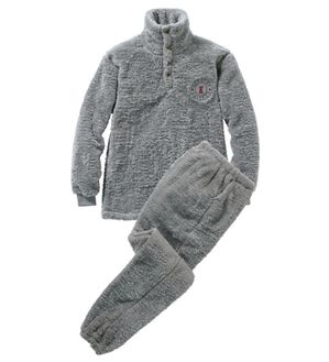 「＜エドウイン＞バックロゴボアセットアップスーツ（メンズルームウェア）」｜グレー