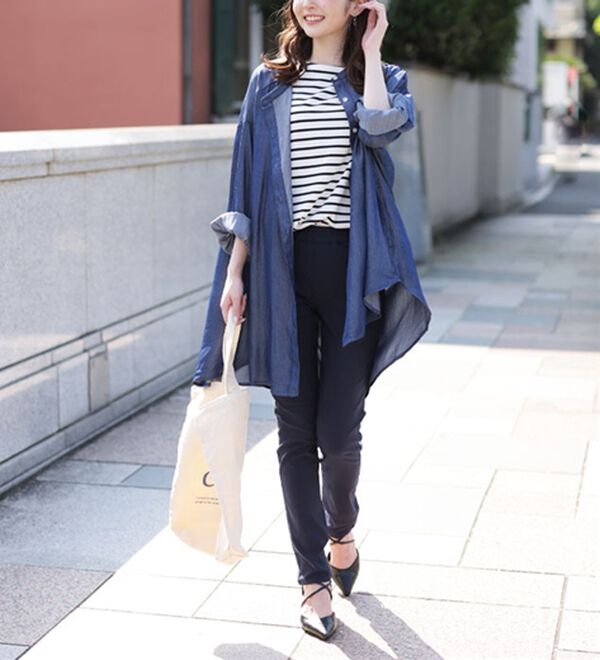 A HAPPY MARILYN（アハッピーマリリン）の「【Ｍ～８Ｌ】【選べる丈】のび～る ストレッチ ツイル 魔法の 美脚レギンスパンツ（スリム・スキニーパンツ）」｜詳細画像