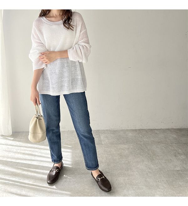 GeeRA（ジーラ）の「モヘアライクシアーオーバーニット（ニット・セーター）」｜詳細画像