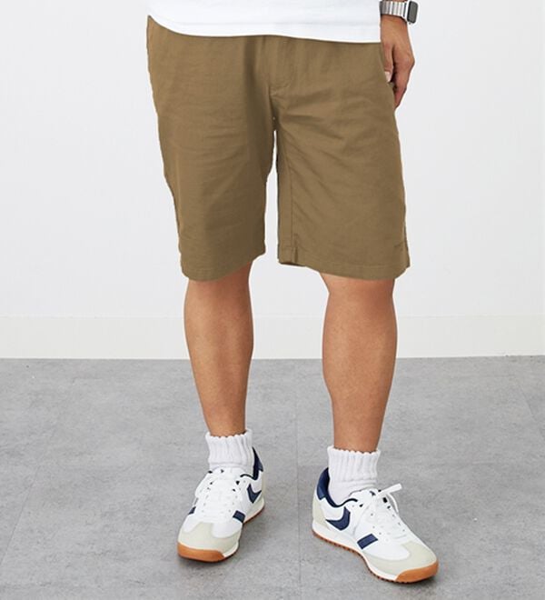 「綿ツイルシャーリングショートパンツ（メンズハーフパンツ）」｜詳細画像