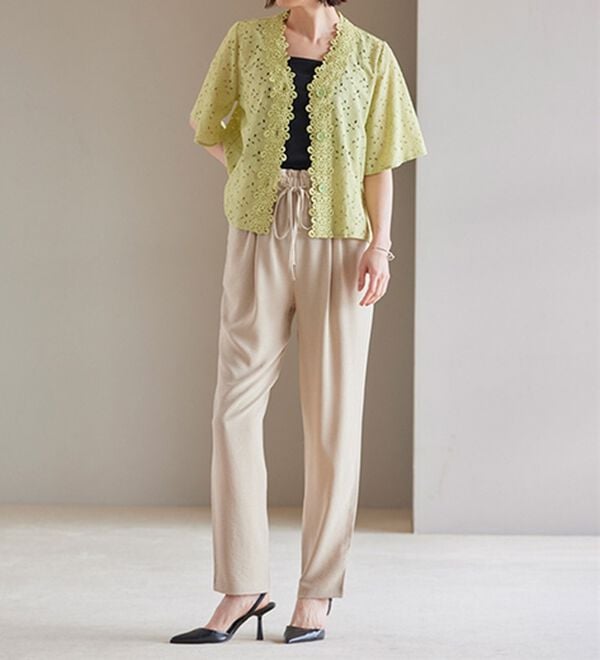 RANAN（ラナン）の「リラックスタックテーパードパンツ（フルレングスパンツ）」｜詳細画像