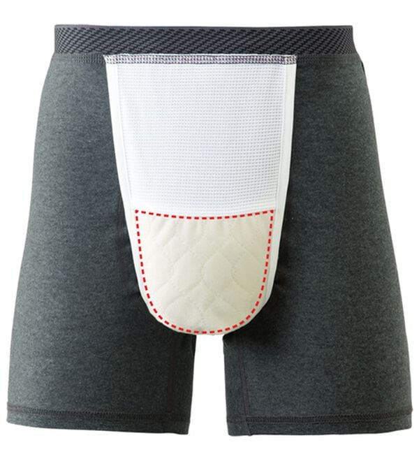 「【３枚組】お尻までしっかりガード男の安心（Ｒ）吸水パンツ（メンズ尿シミパンツ）」｜詳細画像