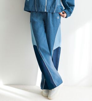 BELLUNA（ベルーナ）の「【ｕｍｂｒｏ】切替デニムパンツ（ワイドパンツ・ガウチョ）」｜詳細画像