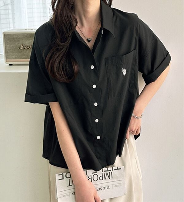 GeeRA（ジーラ）の「【ＵＳ．ＰＯＬＯ．ＡＳＳＮ】オーバーサイズ半袖シャツ（シャツ）」｜詳細画像