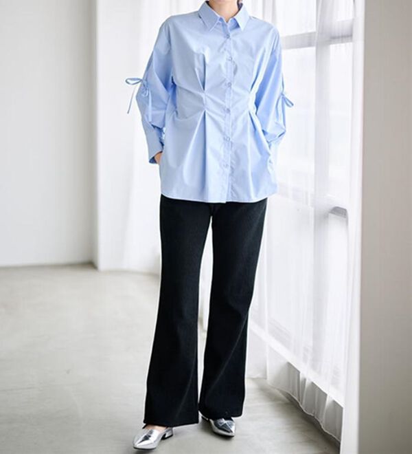 RANAN（ラナン）の「あったか裏ベロアニットコールフレアパンツ（フルレングスパンツ）」｜詳細画像