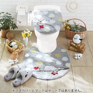 「シマエナガちゃんトイレタリーシリーズ（トイレマット）」｜スプリンググレー