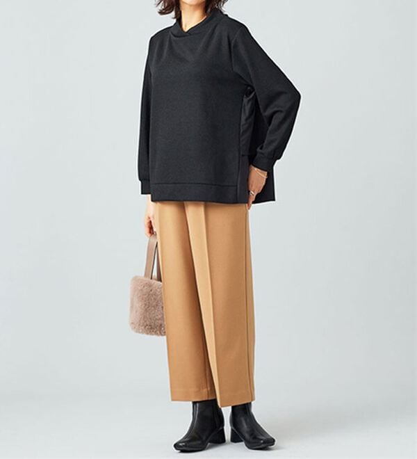 BELLUNA（ベルーナ）の「ラメ調バックフレアー切替プルオーバー（カットソー）」｜詳細画像