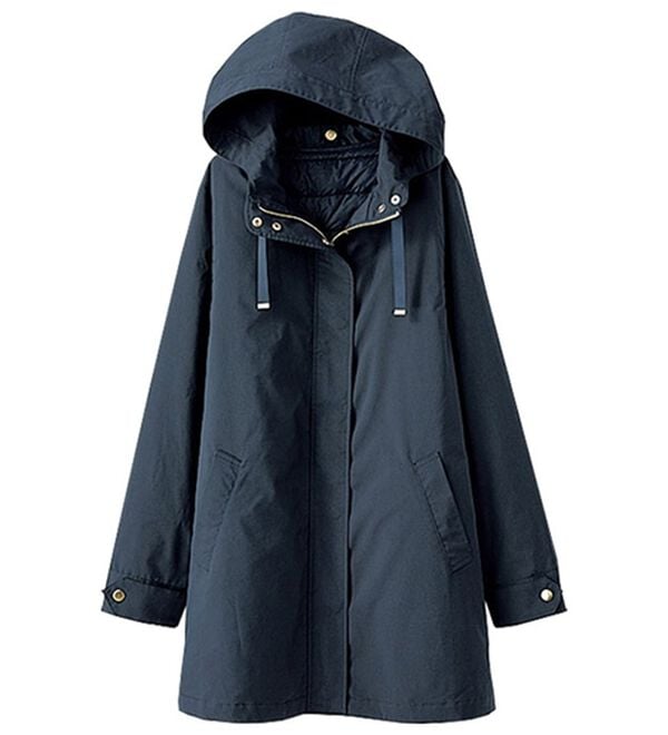 BELLUNA（ベルーナ）の「中わたベスト付３ＷＡＹマウンテンパーカー（ハーフコート）」｜ネイビー