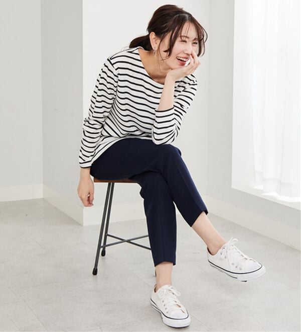 BELLUNA（ベルーナ）の「＜Ｃ／Ｓ＞センタータックテーパードパンツ（テーパードパンツ）」｜詳細画像