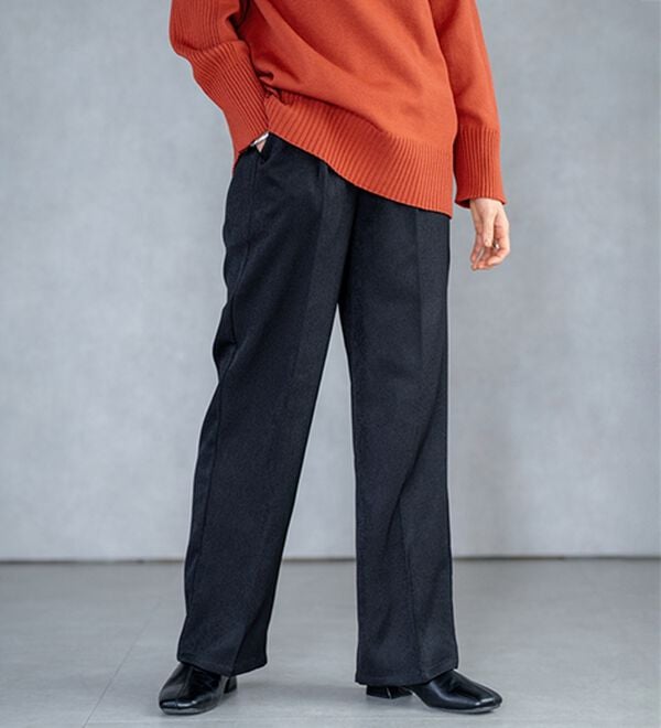 BELLUNA（ベルーナ）の「スラッと美脚セミワイドパンツ（フルレングスパンツ）」｜詳細画像