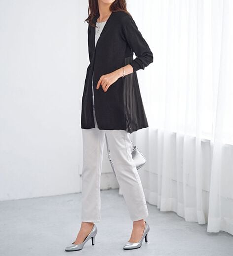 美品】sacai サカイ バックスタイル デザイン プリーツ ブラウス