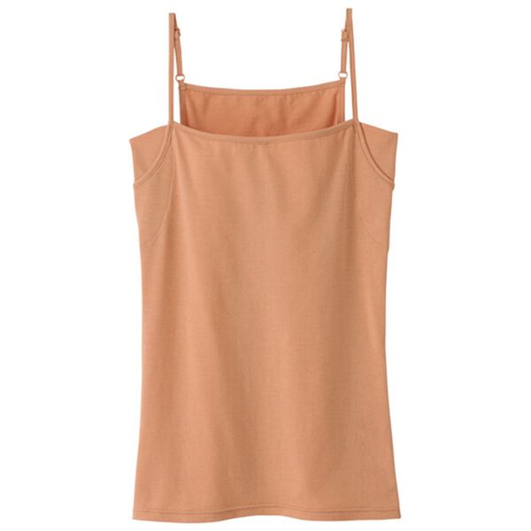 YU'NOW（ユナウ）の「ベーシック汗取りインナー　キャミソール（肌着・インナーウェア）」｜モカ