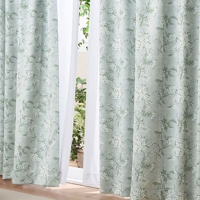 「簡単！素敵にコーディネート１級遮光＆機能レースカーテンセット「フローリオ」（ドレープカーテン）」