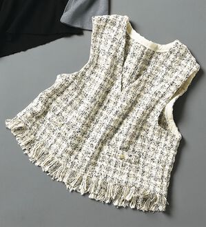 RANAN（ラナン）の「ツイードショートベスト（ベスト）」｜詳細画像