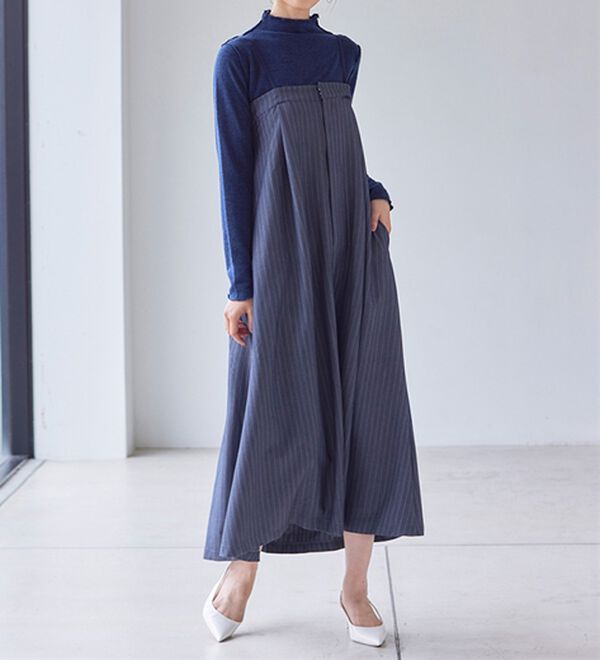 RANAN（ラナン）の「前後２ＷＡＹ！メロウ使いニットソーフリルプルオーバー（カットソー）」｜詳細画像