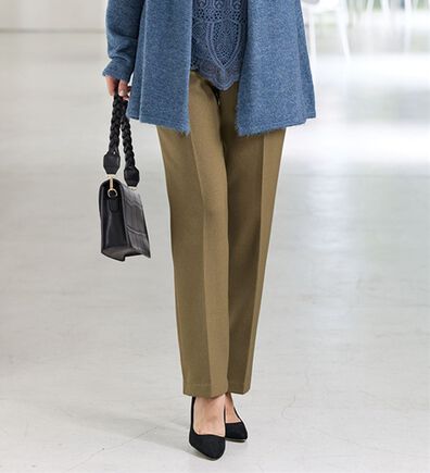 BELLUNA（ベルーナ）の「日本製サイズ満載ふわふわ綿入りパンツ（フルレングスパンツ）」