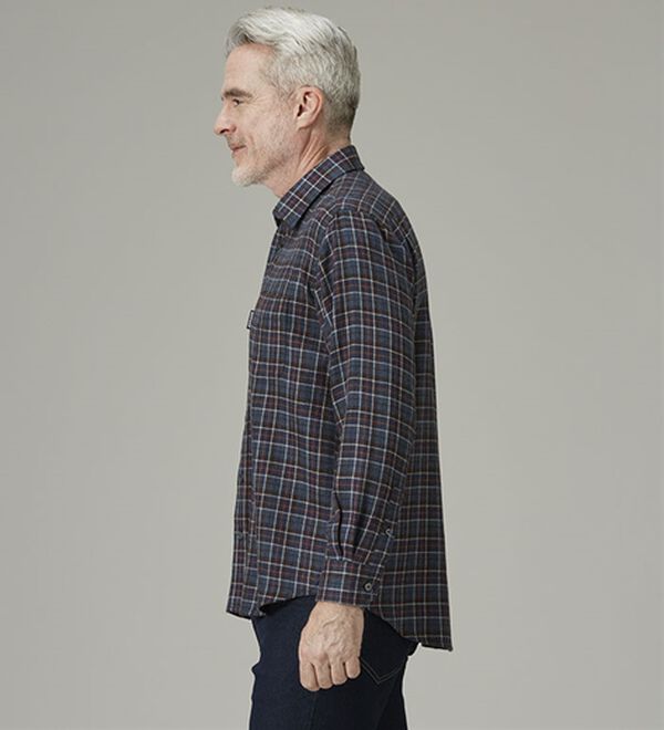 「＜ダンロップ・リファインド＞ぬくもりのウール入りシャツ（メンズシャツ）」｜詳細画像