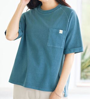 BELLUNA（ベルーナ）の「ビンテージ風コットン１００％ポケットＴシャツ（Tシャツ）」｜詳細画像