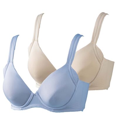 LAVIENNE（ラヴィエンヌ）の「【２色組】そげ胸さんのピタッとフィットブラ（ブラジャー）」