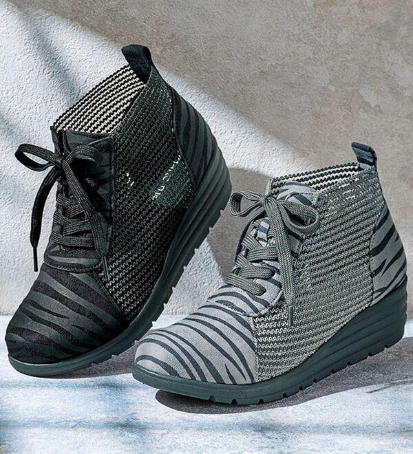 ルフラン（ルフラン）の「ゼブラ柄ストレッチメッシュシューズ（フラットシューズ）」｜詳細画像