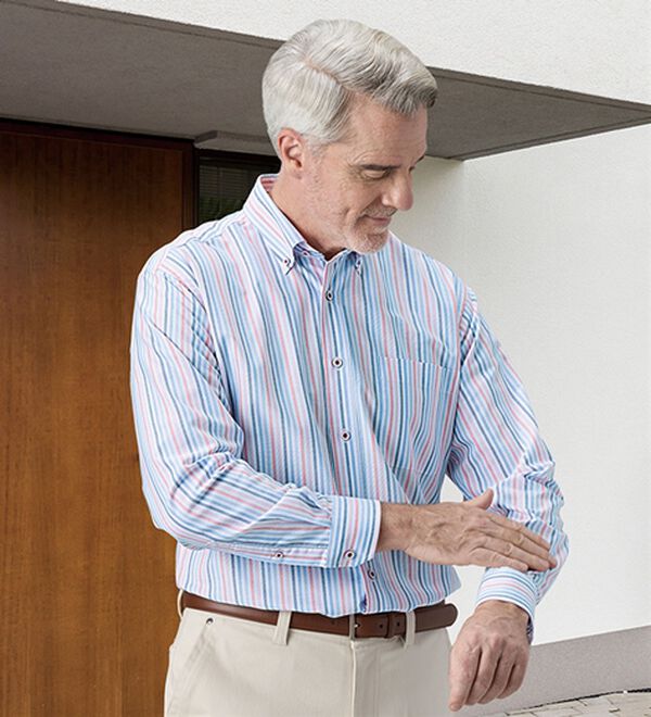 「お出かけ応援！防花粉オックスシャツ（メンズシャツ）」｜詳細画像