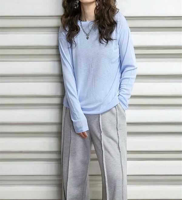 GeeRA（ジーラ）の「着回し自在！スラブシアートップス（カットソー）」｜詳細画像