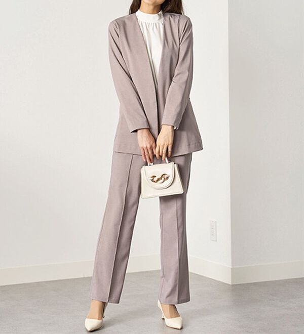 BELLUNA（ベルーナ）の「【４点セット】＜５つのラクが嬉しい！＞洗える！ストレッチ素材４点セットスーツ（その他スーツ）」｜詳細画像