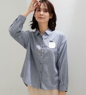 BELLUNA（ベルーナ）の「アニマル刺しゅう多ボタンデザインブラウス（ブラウス）」｜詳細画像