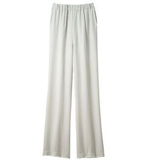 ルフラン（ルフラン）の「日本製肌にさらり綿混ラク楽パンツ（フルレングスパンツ）」｜ライトグレー