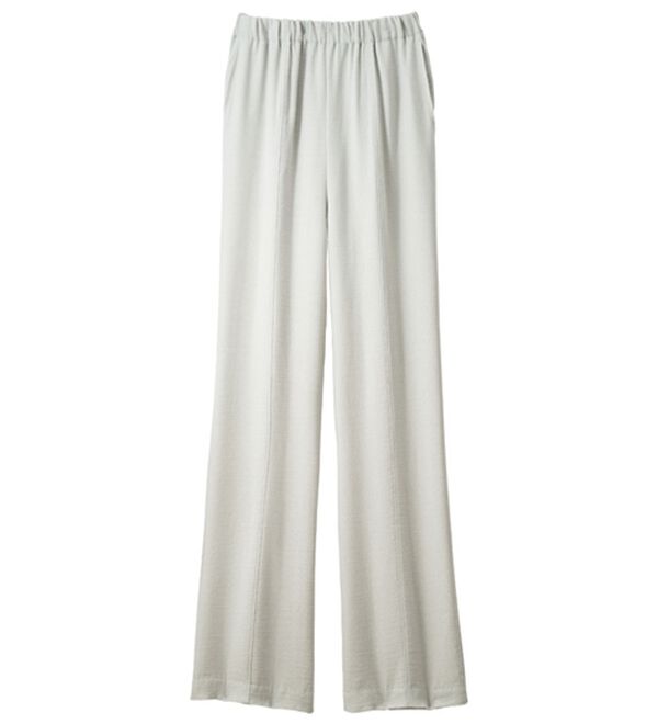 ルフラン（ルフラン）の「日本製肌にさらり綿混ラク楽パンツ（フルレングスパンツ）」｜ライトグレー