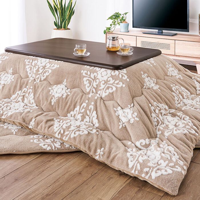 シープジャカードダイニング用 こたつ テーブル 幅80cm 組立品 チェア別売り ダイニングテーブル リビングテーブル シープジャカードダイニング用 こたつ テーブル 幅80cm 組立品 チェア