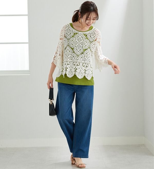 BELLUNA（ベルーナ）の「ヒンヤリ！綿１００％サマ見えタンクトップ（タンクトップ・キャミソール）」｜詳細画像