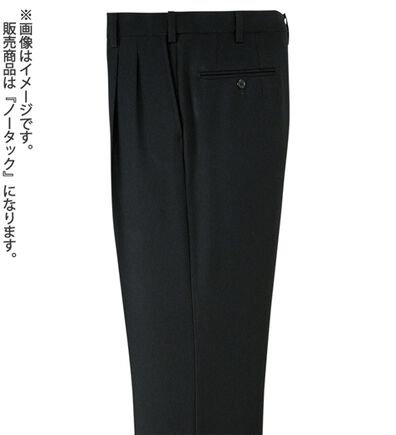 「裾上げ済ウエストストレッチスラックス　ノータック（メンズスラックス）」