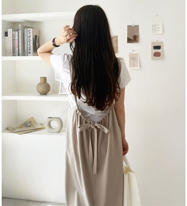 GeeRA（ジーラ）の「ハーフジップキャミワンピース（カットソーワンピース）」｜詳細画像