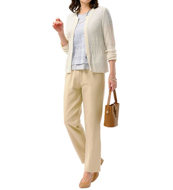 ルフラン（ルフラン）の「日本製肌に優しい綿混ラク楽パンツ（その他パンツ）」｜詳細画像
