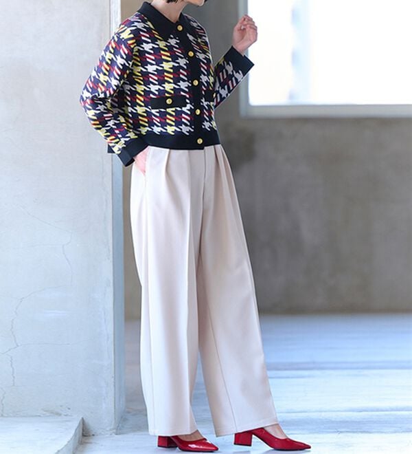 RANAN（ラナン）の「ポロ衿ニットカーディガン（ニットカーディガン）」｜詳細画像