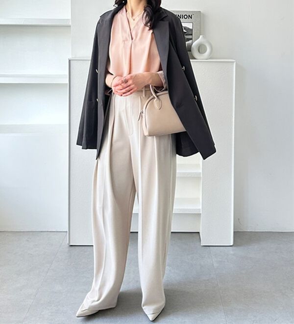 GeeRA（ジーラ）の「シルエットきれい！上品7分袖デザインブラウス（ブラウス）」｜詳細画像