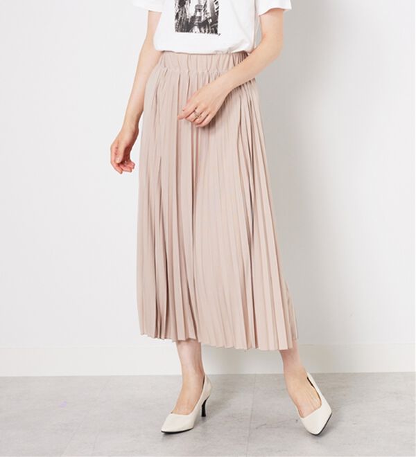 BELLUNA（ベルーナ）の「洗っても形が崩れにくい！プリーツスカート（ロングスカート）」｜詳細画像