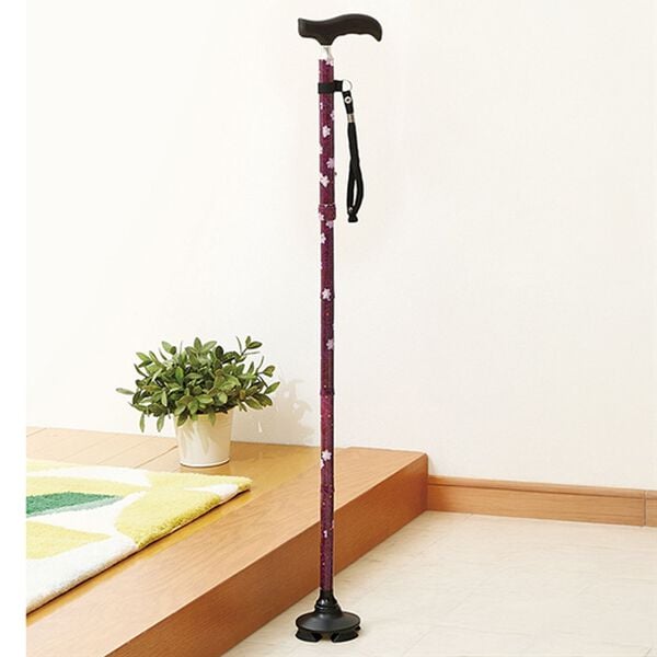 「握りやすい４ポイントステッキ（シニア・生活サポート）」｜詳細画像