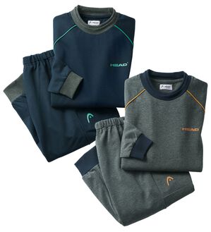 「【２着組】＜ヘッド＞ロングシーズンスウェットパジャマ（メンズルームウェア）」｜詳細画像