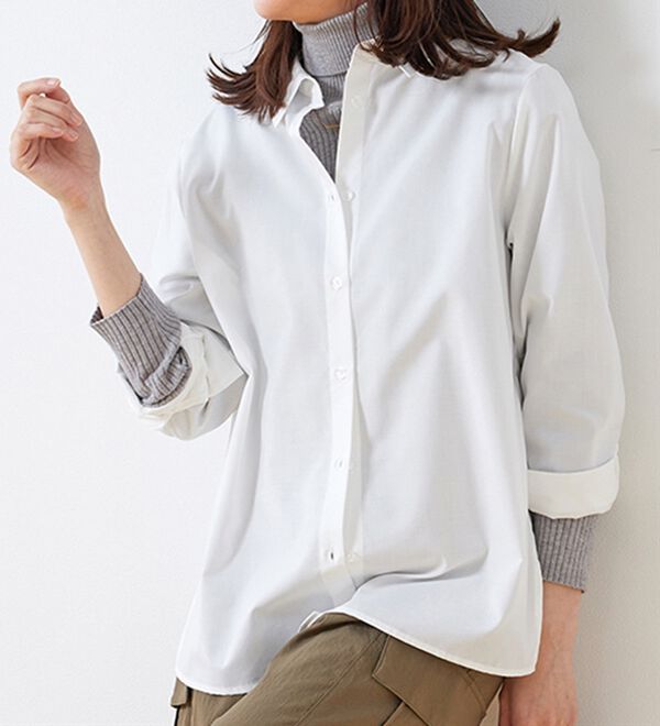 BELLUNA（ベルーナ）の「デイリーに着回せる！ベーシックシャツ（シャツ）」｜詳細画像