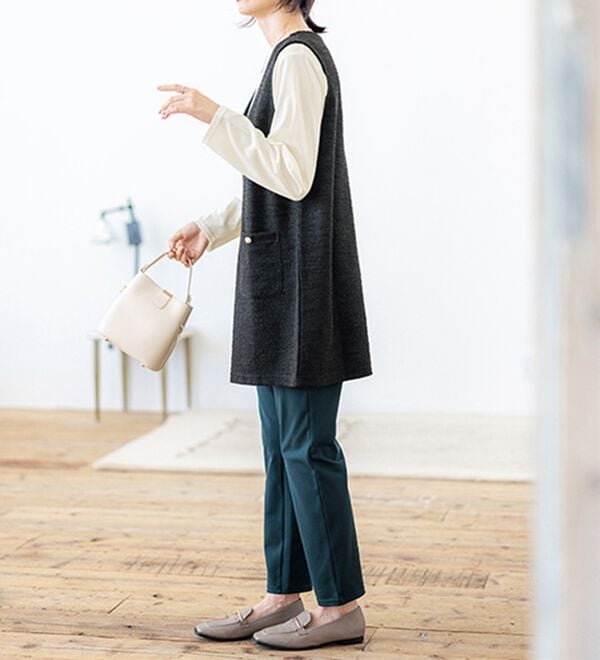 BELLUNA（ベルーナ）の「ジャカード素材ジャンスカアンサンブル（アンサンブル）」｜詳細画像