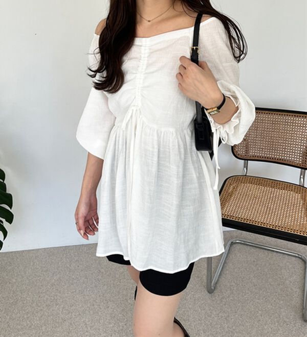 GeeRA（ジーラ）の「２ＷＡＹドロストブラウス（ブラウス）」｜詳細画像