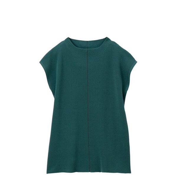 GeeRA（ジーラ）の「配色ラインフレンチスリーブニット（ニット・セーター）」｜詳細画像