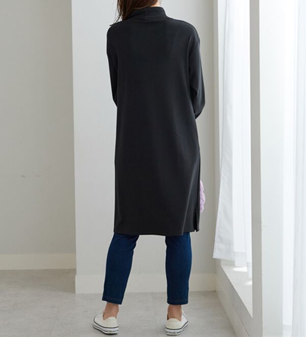 BELLUNA（ベルーナ）の「ふんわりなめらか裏ベロアワンピース（カットソーワンピース）」｜詳細画像