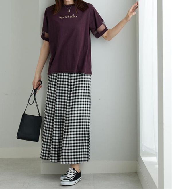 BELLUNA（ベルーナ）の「【接触冷感】ヒンヤリ冷感！箔プリントロゴプルオーバー（カットソー）」｜詳細画像