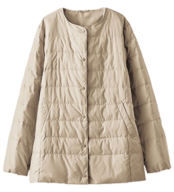 BELLUNA（ベルーナ）の「フレンチダウン使いノーカラージャケット（ショートコート）」｜詳細画像