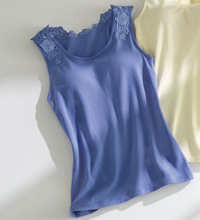 LAVIENNE（ラヴィエンヌ）の「カップ付バックレースタンクトップ（肌着・インナーウェア）」